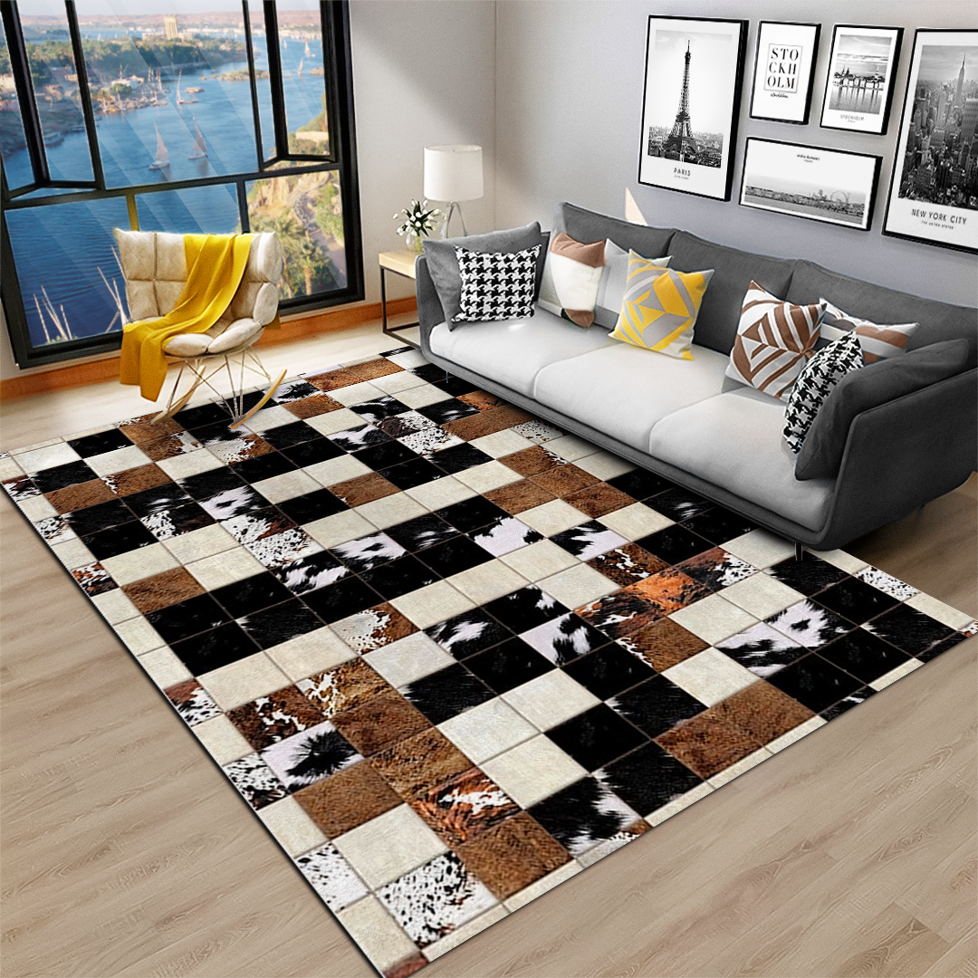 Leather - Chic Soft Area Printed Rug