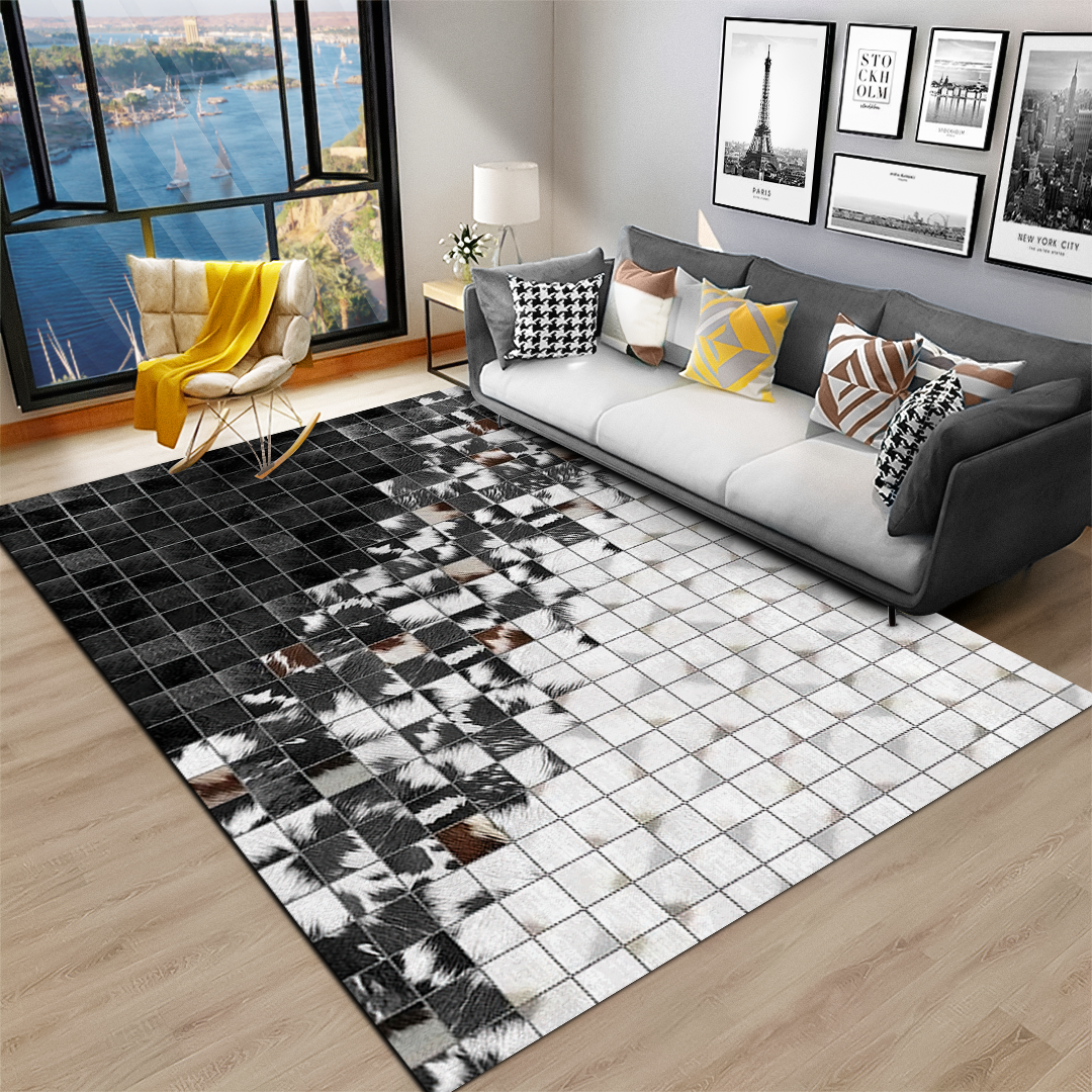 Leathert - Soft Touch Printed Area Rug