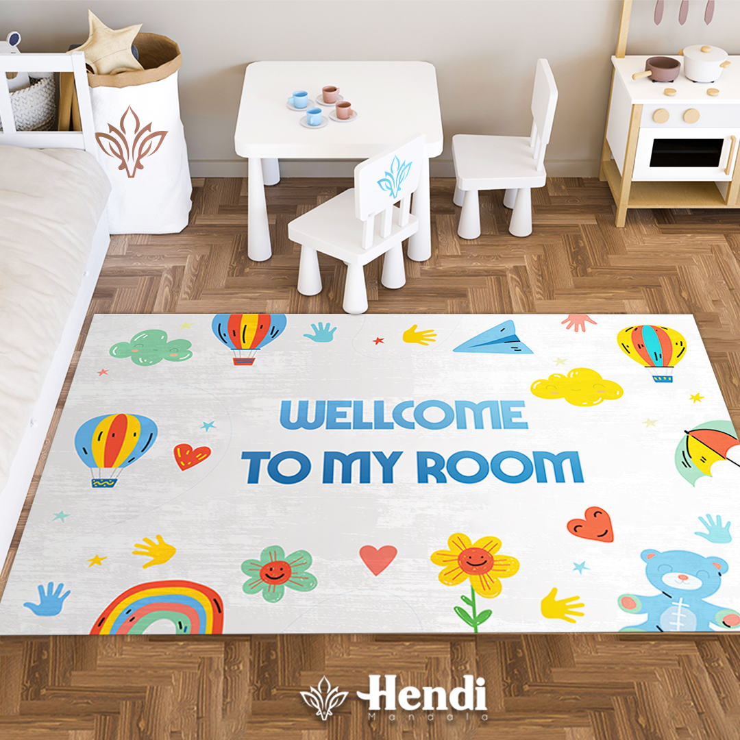 Welcome - Modern Kid Printed Rug