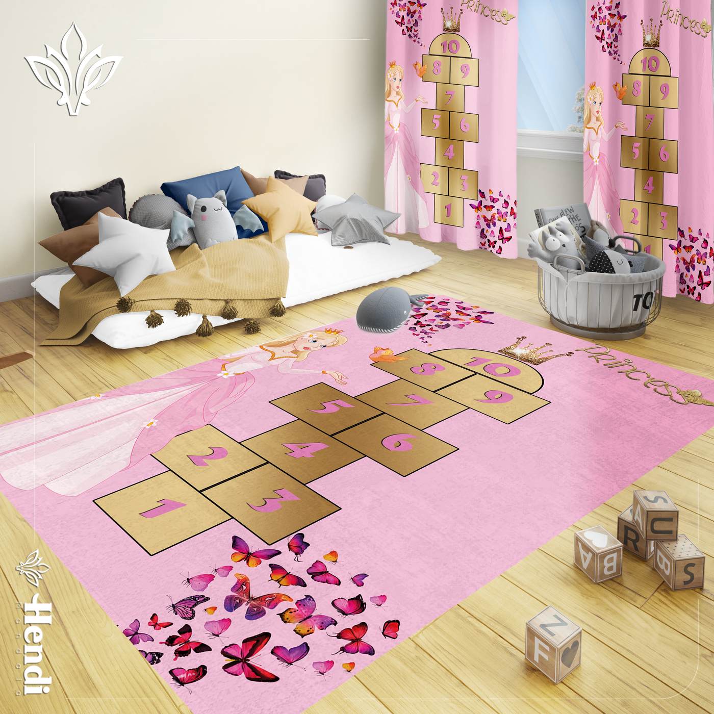 Butterfly - Kids Room Printed Rug