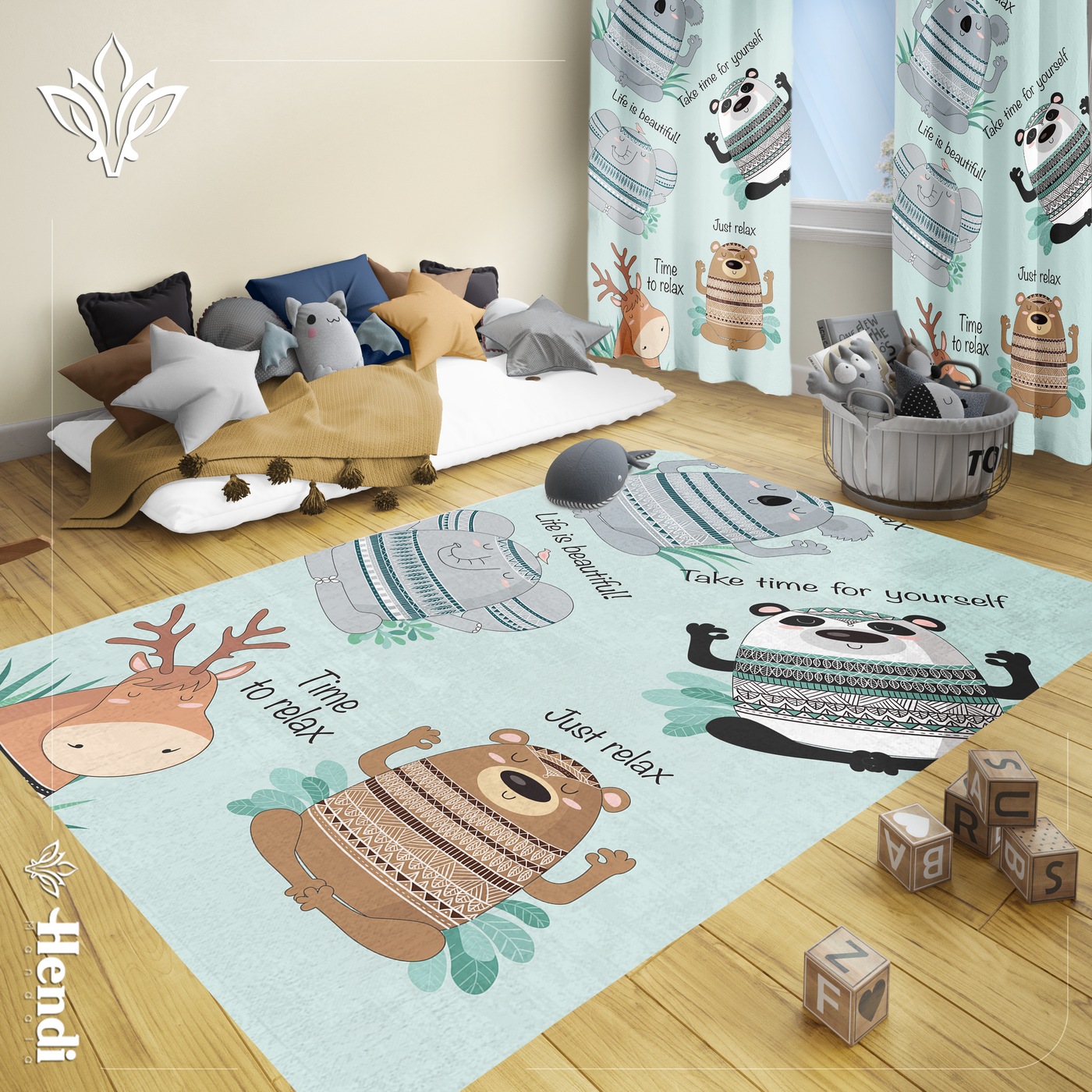 Anmant - Kids Room Printed Rug