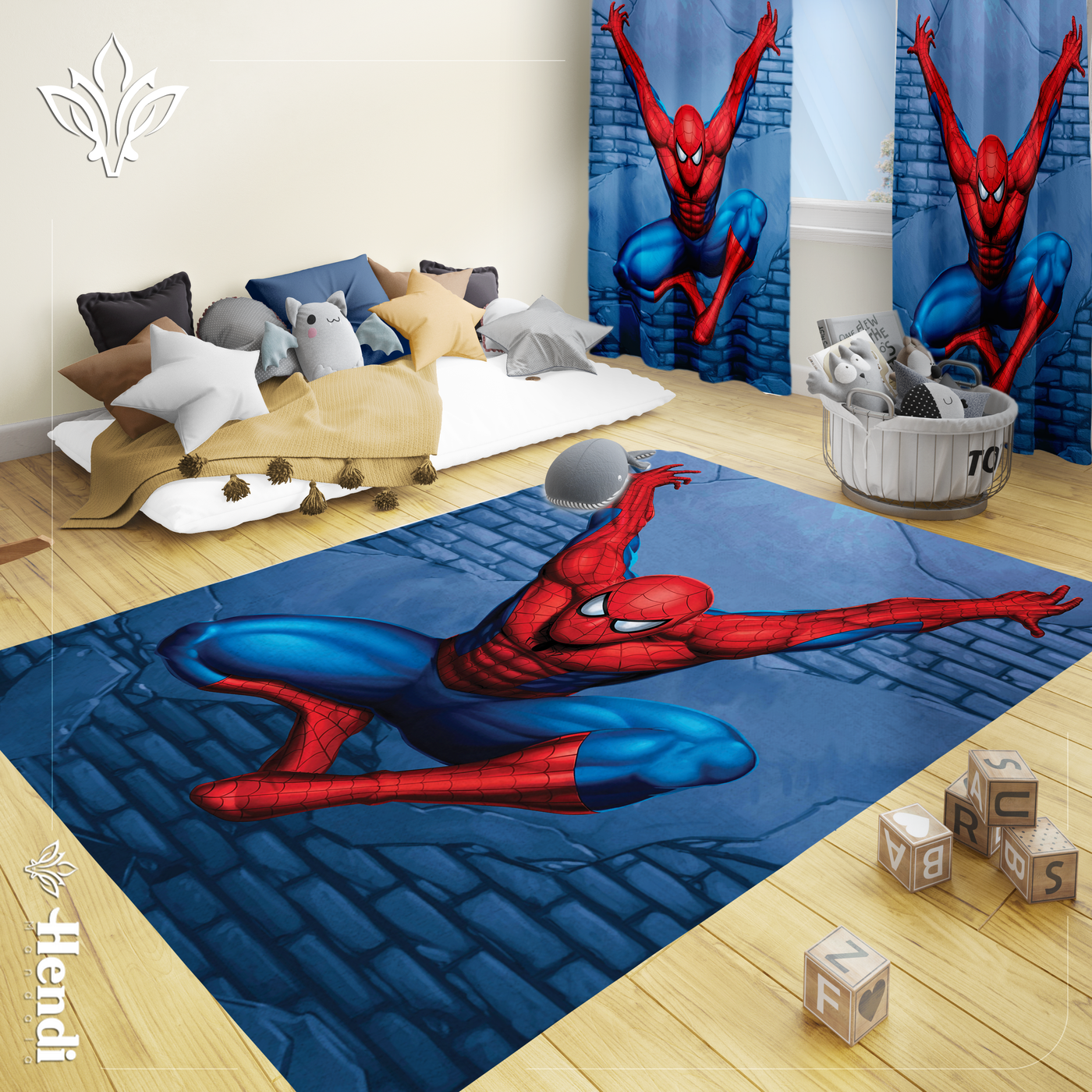 Spiderman - Kids Room Printed Rug