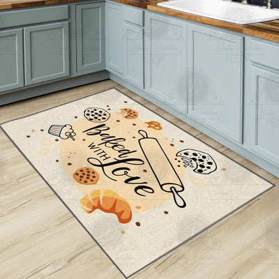 Sitrac - Non-Slip Kitchen Printed Rug