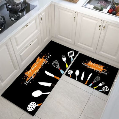 Anco - Non-Slip Kitchen Printed Rug