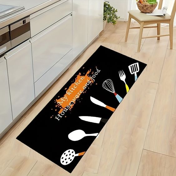 Anco - Non-Slip Kitchen Printed Rug