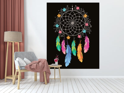 Dream Catcher [Colorful Into Dark] Tapestry