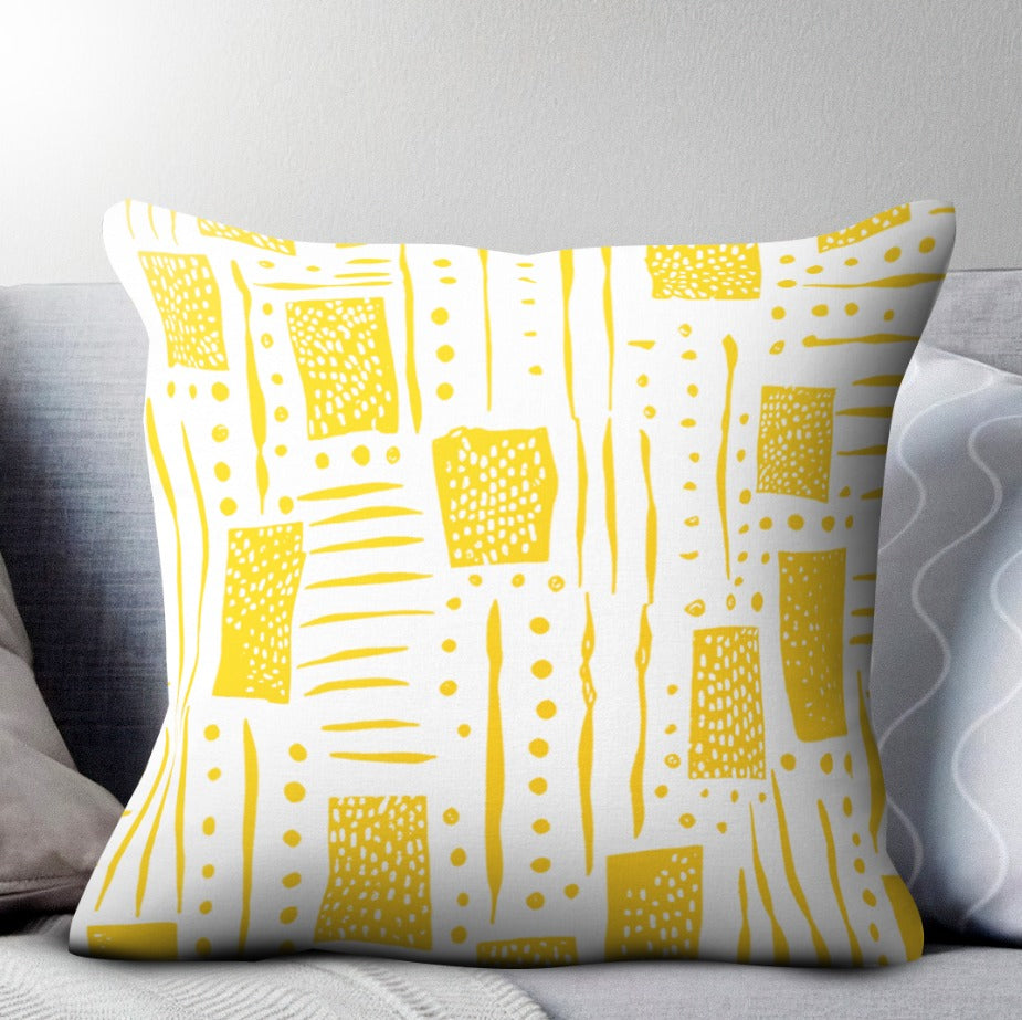 Oghman - Luxury Yellow Decorative Cushion