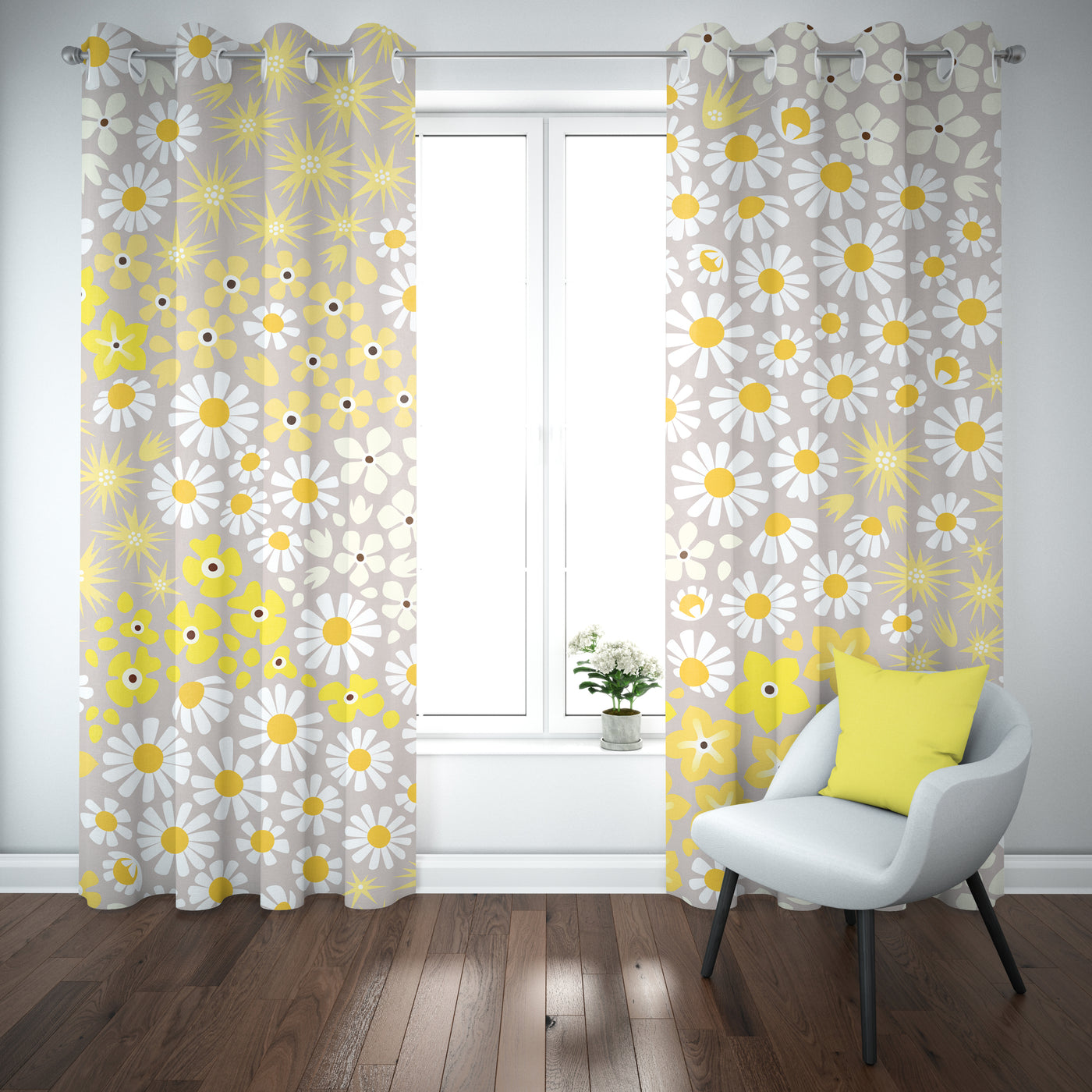 Multi Flowers Curtain