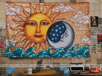 Sun, Moon & Sea Tapestry