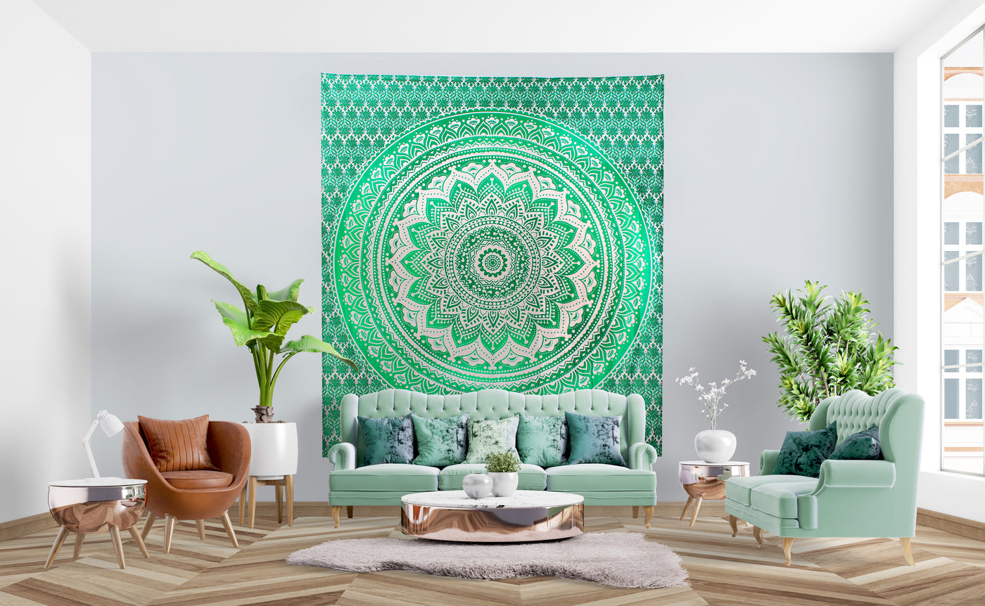 Eternally Classic Green Tapestry