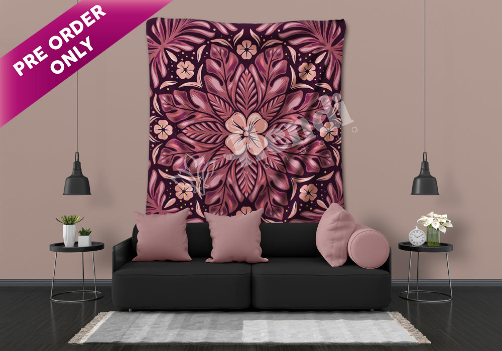 Brownish Tropical Tapestry