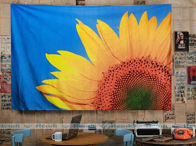 Sky Sun Flower Tapestry