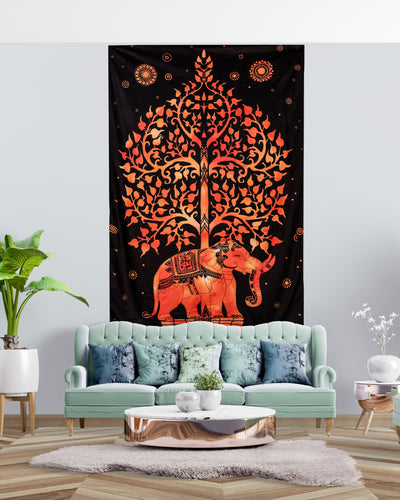 Tree Of Life [Orange] Tapestry