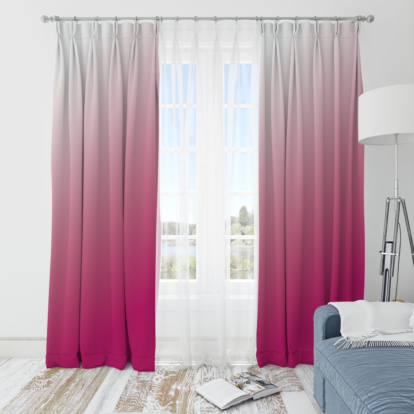 Classic Dark Pinky Curtain