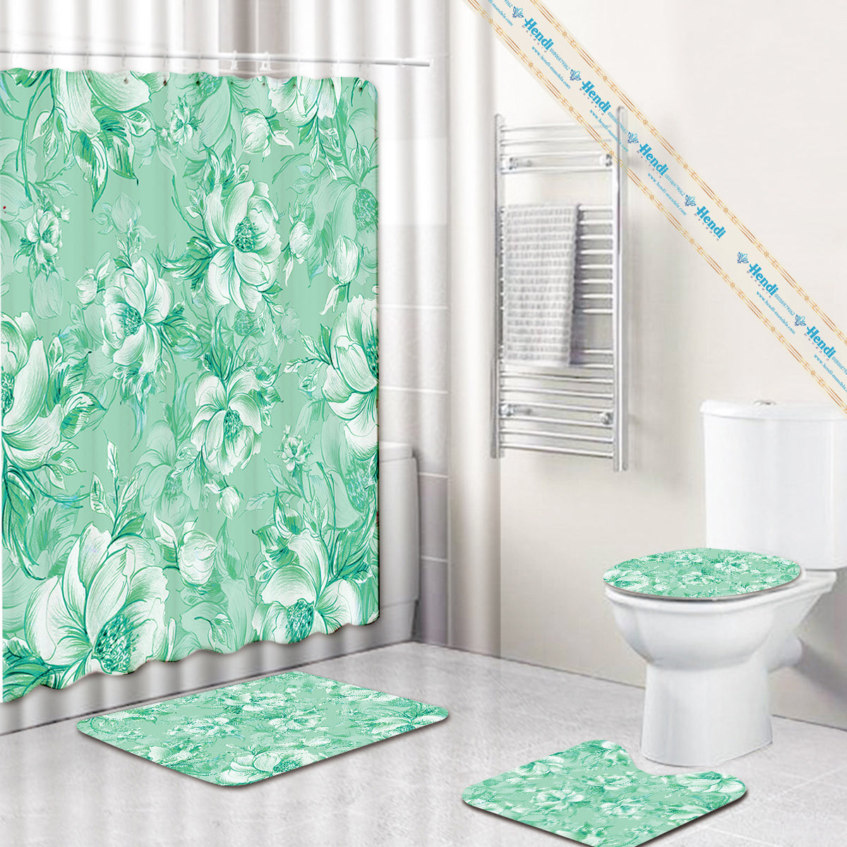greeny flowers bath collection
