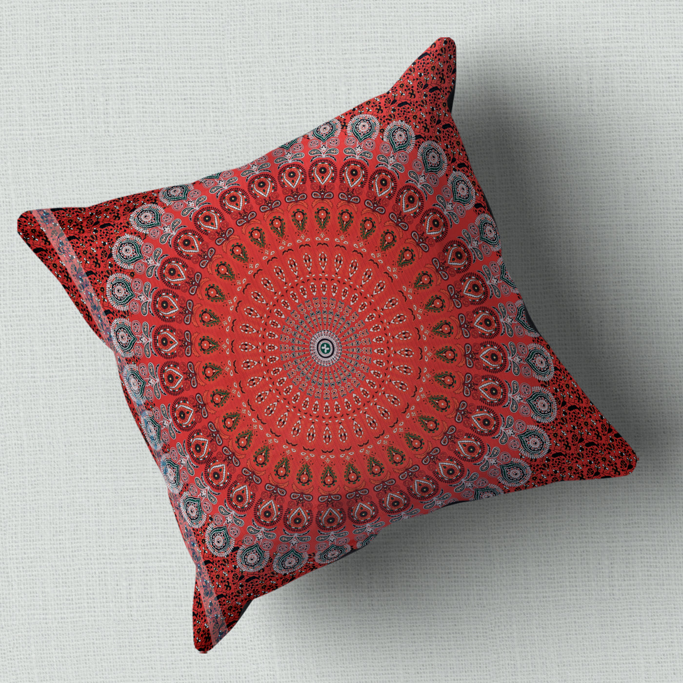 Enlightened Soul Red Cushion