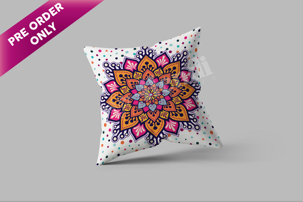 Shiny Bloom-Pink Cushion
