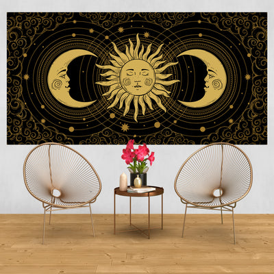 Sun & Moon Twins Tapestry