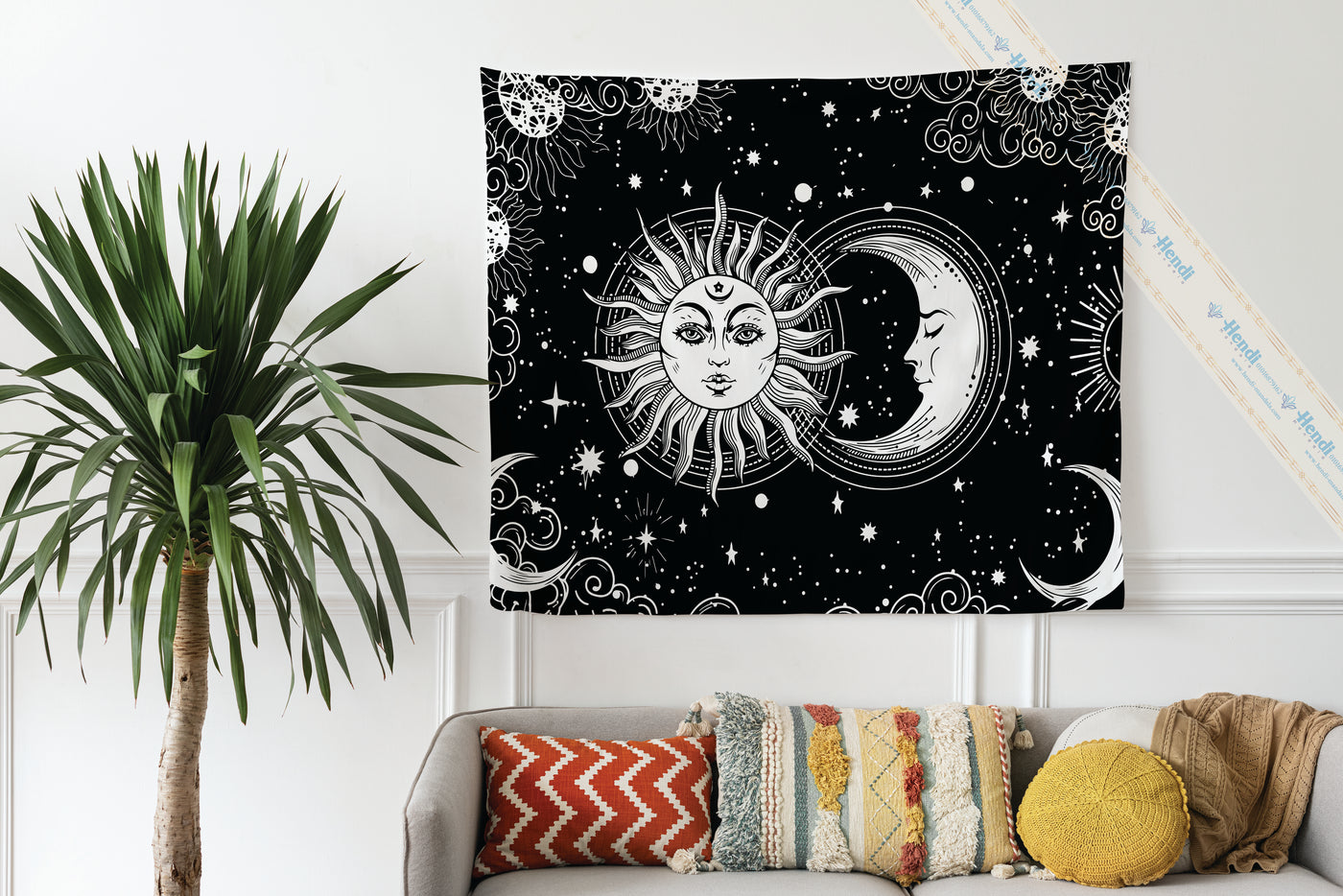 Sun & Moon into Space Tapestry