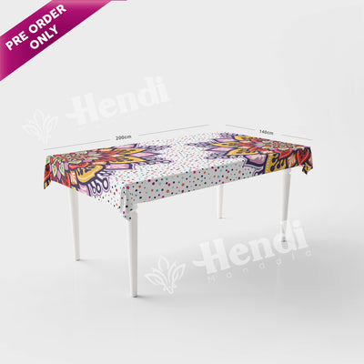 Shiny Bloom-violet  2 Table Cover