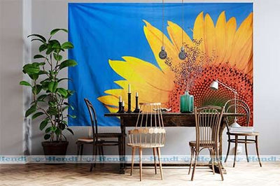 Sky Sun Flower Tapestry
