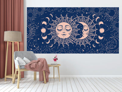 Sun & Moon Couple Tapestry