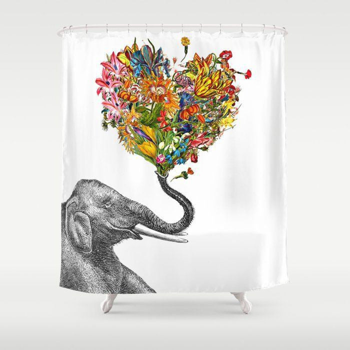 Elephant Gift  Shower Curtain