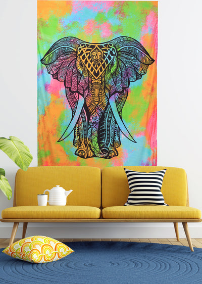 African Elephant Tapestry