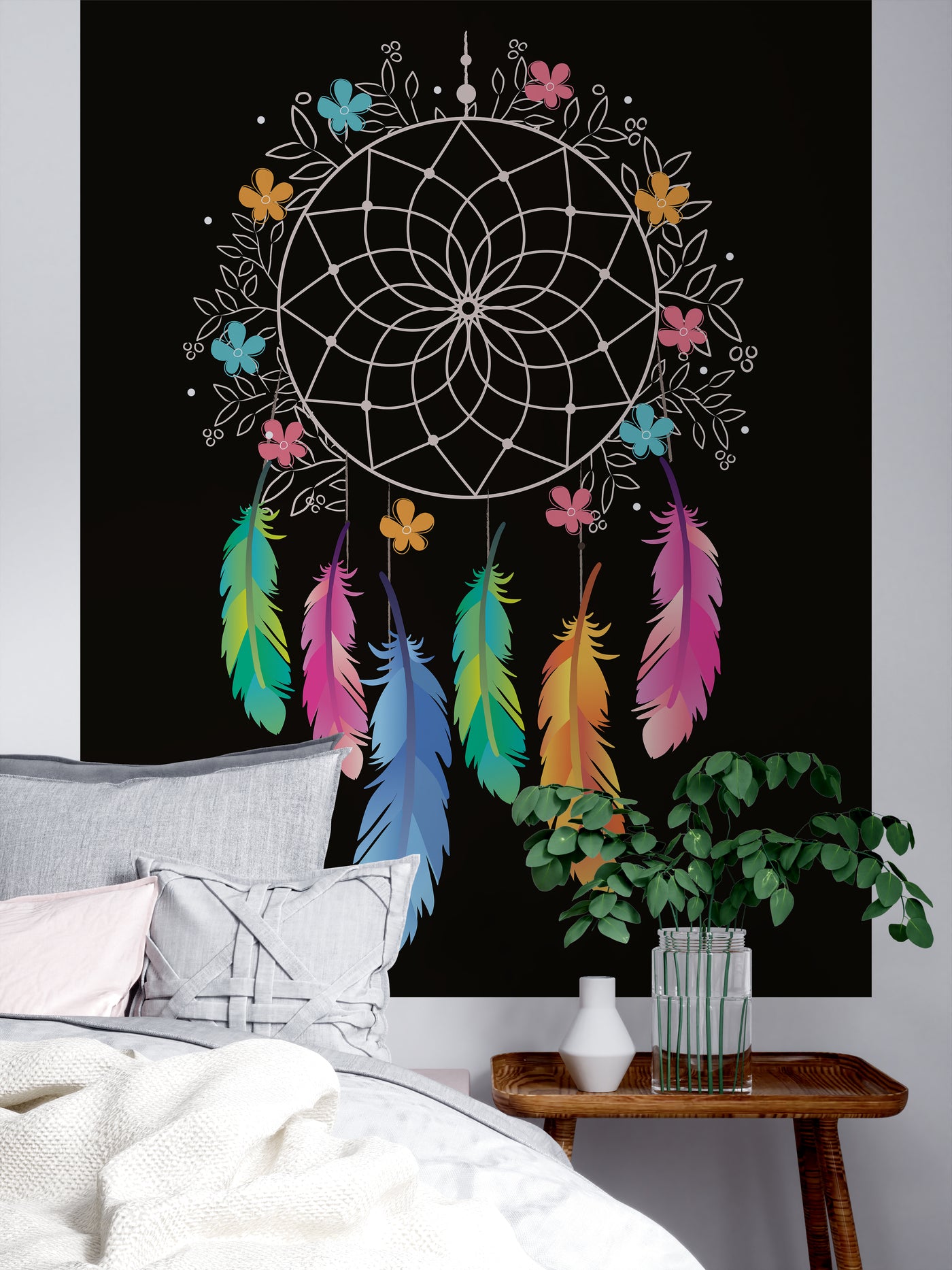 Dream Catcher [Colorful Into Dark] Tapestry